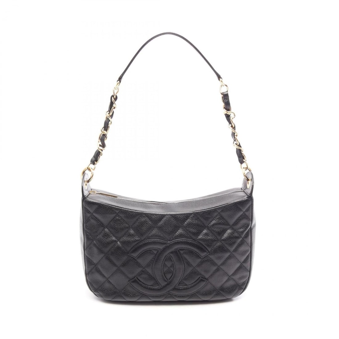 Chanel Matelassé Shoulder Bag/Handbag, Caviar Leather (Grained Calfskin), Women's, Black: --- Catalog ---Category: SizeSize (HxWxD): 17cm x 28cm x 9cm / 6.69'' x 11.02'' x 3.54''Category: DesignType: Handbag, Shoulder bagColor: BlackGender: WomenMaterial: Grained Calfskin Category: General
