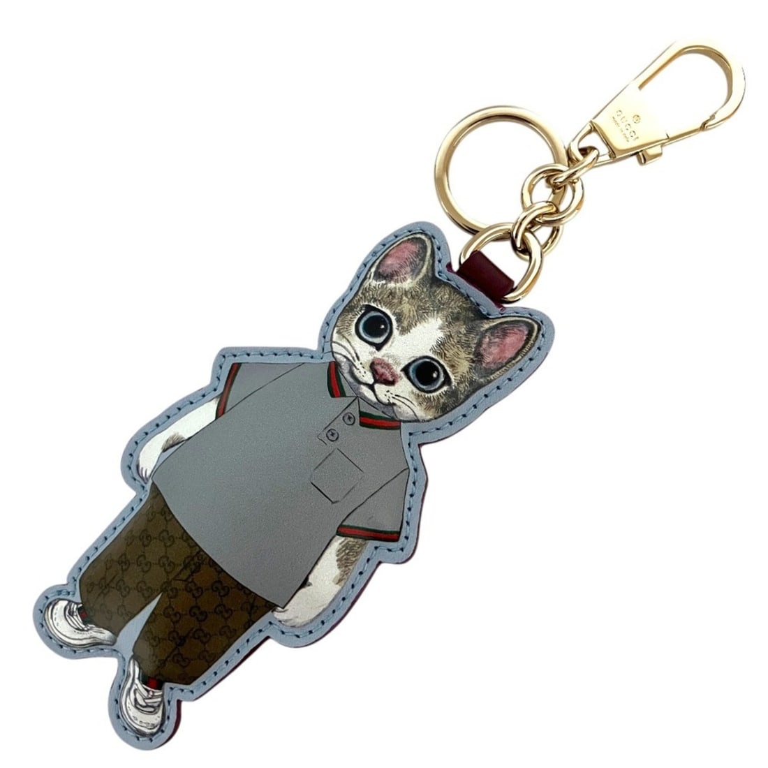 GUCCI x Higuchi Yuko Collaboration Boris Cat Accessory Bag Charm Keychain Multicolor Men's Women's: --- Catalog ---Category: SizeSize (HxWxD): 18.5cm x 6cm / 7.28'' x 2.36''Category: DesignType: KeyringColor: Multi-colorGender: Men,WomenMaterial: GG SupremeCategory: GeneralBrand: Gucci--- Item List 