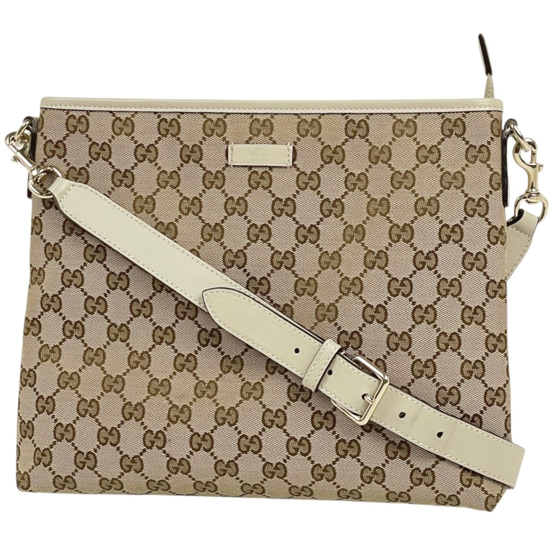 Gucci GUCCI Shoulder Bag GG Pattern Canvas Beige Ivory 388924 Women's: --- Catalog ---Category: SizeSize (HxWxD): 25cm x 29cm x 5cm / 9.84'' x 11.41'' x 1.96''Category: DesignType: Shoulder bagColor: Beige, IvoryGender: WomenMaterial: GG canvas , Leather Category: Genera