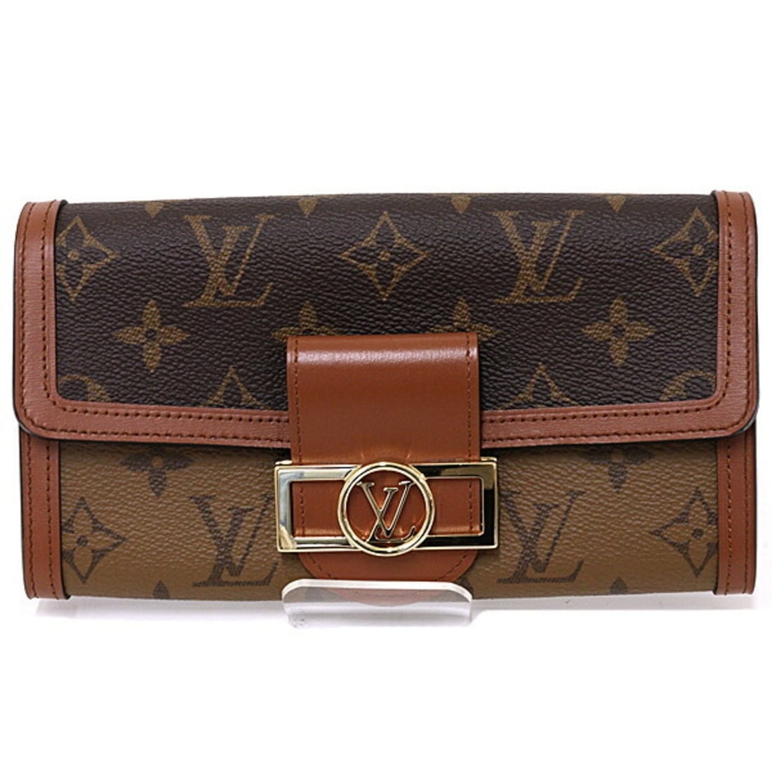 Louis Vuitton Portefeuille Sarah Dauphine Monogram Reverse M46645 Brown