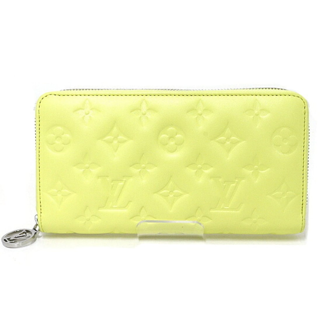 Louis Vuitton Zippy Wallet Coussin Long Wallet, Lambskin, Monogram, M83104, Yellow