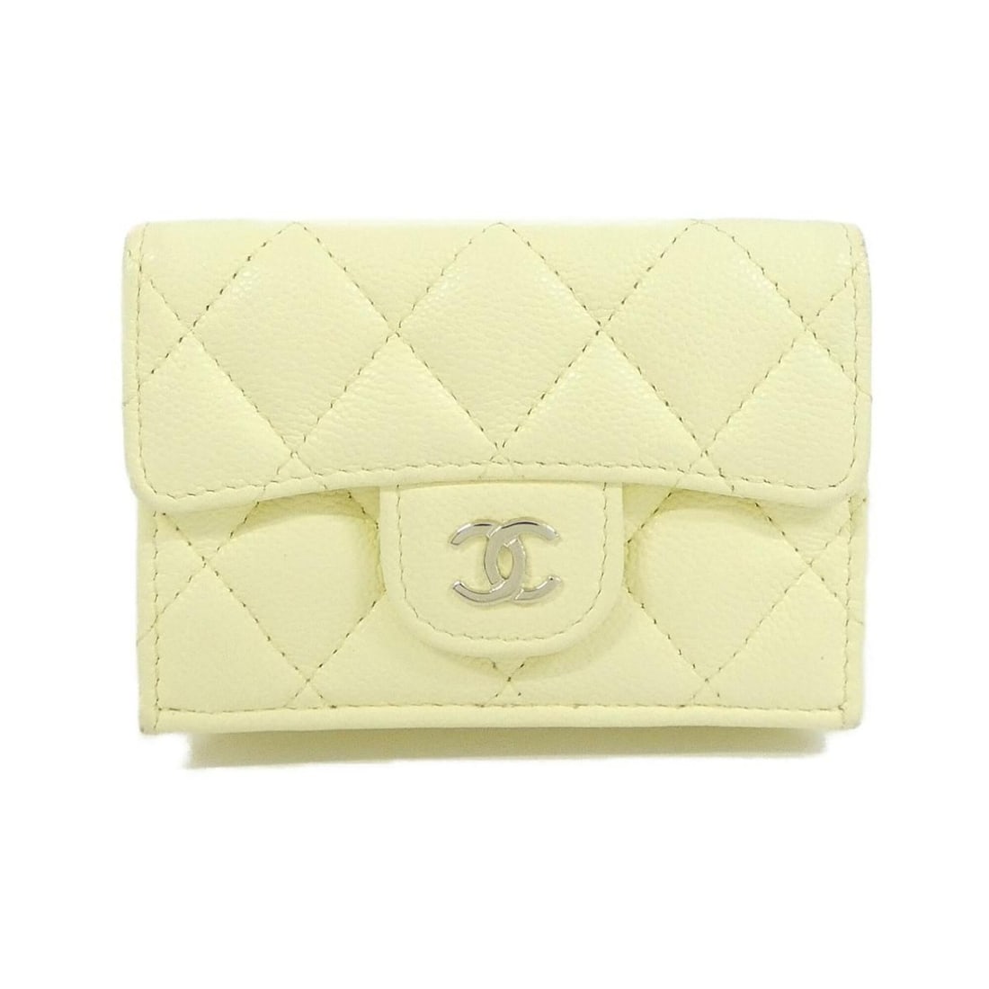 Chanel Timeless Classic Line AP0230 Wallet: --- Catalog ---Category: SizeSize (HxWxD): 8cm x 11cm x 3cm / 3.14'' x 4.33'' x 1.18''Category: DesignType: Wallet (tri-fold)Color: YellowGender: WomenMaterial: Grained Calfskin Category: GeneralMPN: 