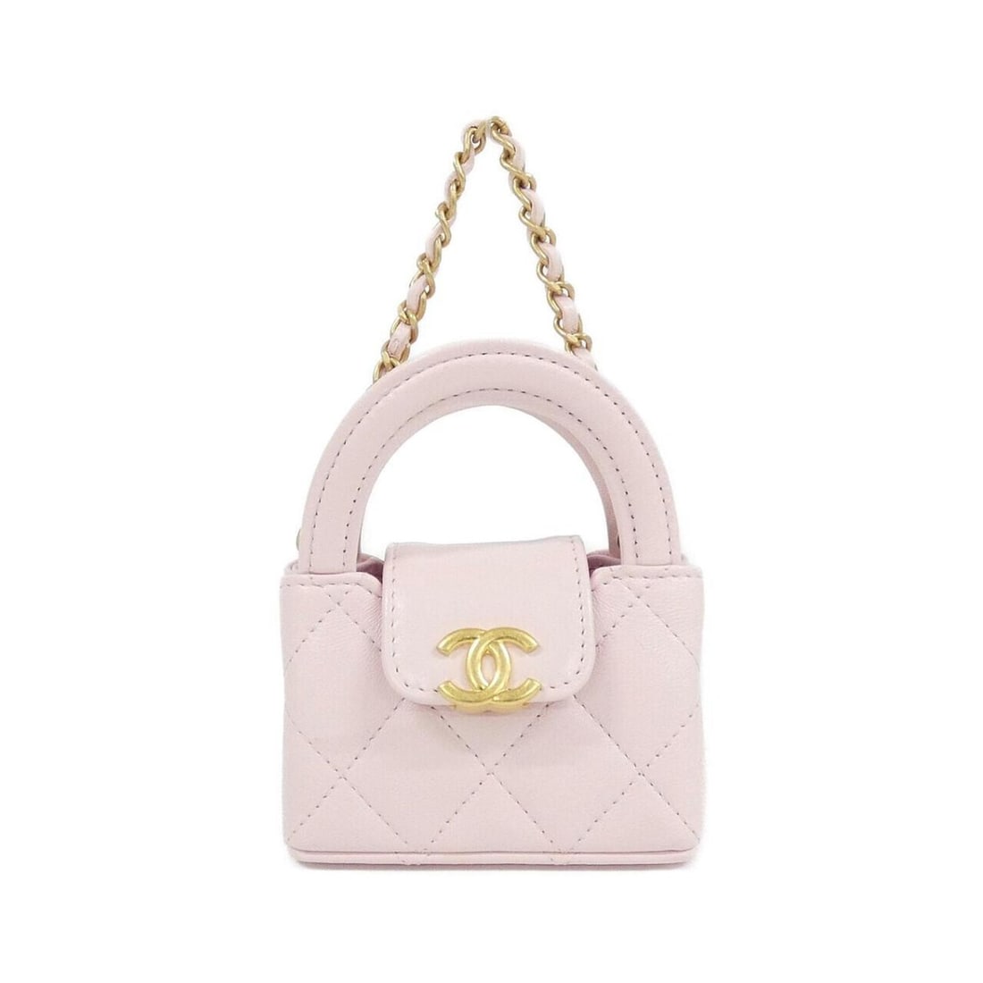 Chanel AP4991 Accessory Bag Charm: --- Catalog ---Category: SizeSize (HxWxD): 65.00mm x 90.00mm x 40.00mm / 2.56'' x 3.54'' x 1.57''Category: DesignType: Handbag charmColor: Gold, PinkGender: WomenMaterial: LeatherLeather/Fur Type: Lam