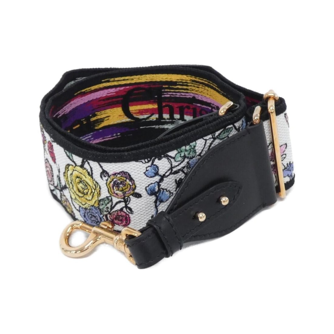 Christian Dior S8557JEMF Strap: --- Catalog ---Category: SizeSize (HxWxD): 126cm x 6.6cm / 49.6'' x 2.59''Category: DesignType: StrapColor: Multi-color, Pink gold, WhiteGender: WomenMaterial: Canvas, LeatherCategory: GeneralMPN: S85