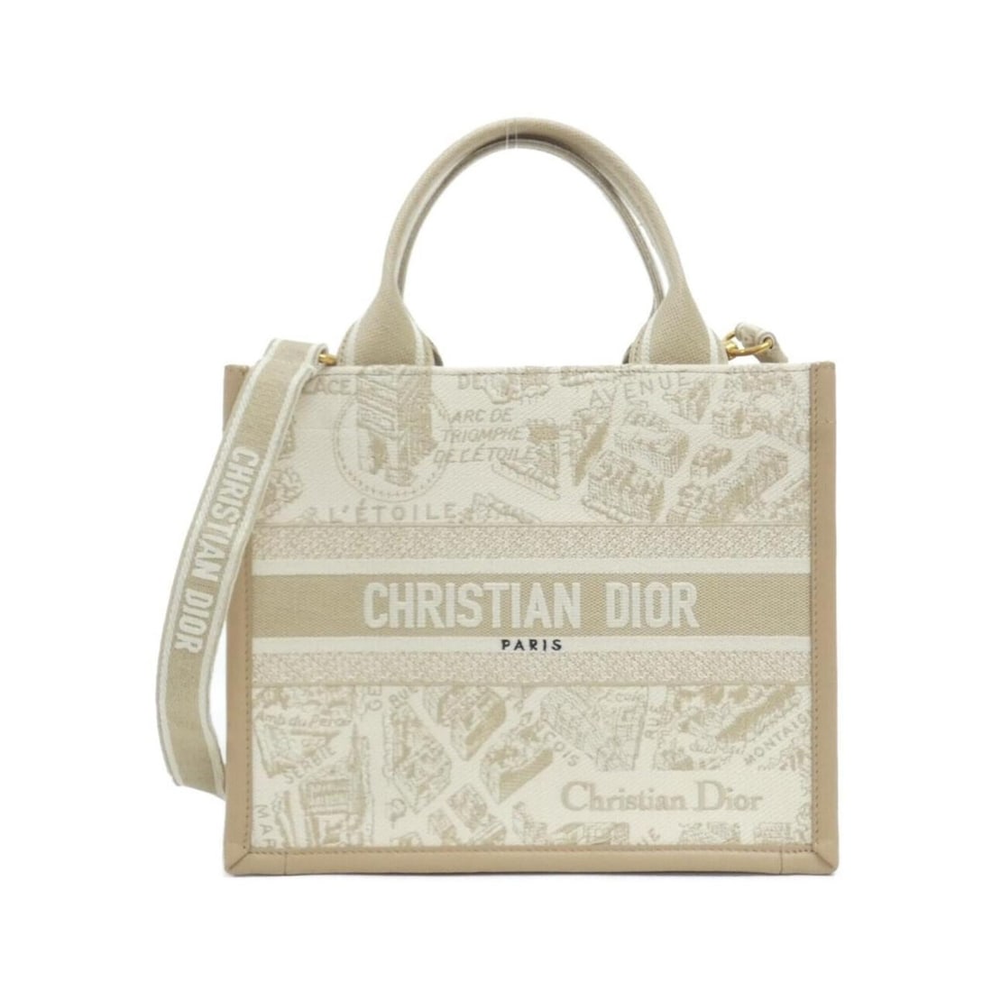 Christian Dior PLAN DE PARIS Book Tote Small M1325CETJ Handbag: --- Catalog ---Category: SizeSize (HxWxD): 22cm x 26.5cm x 14cm / 8.66'' x 10.43'' x 5.51''Category: DesignType: HandbagColor: BeigeGender: WomenMaterial: Canvas Category: GeneralMPN: M1325CETJBrand: 