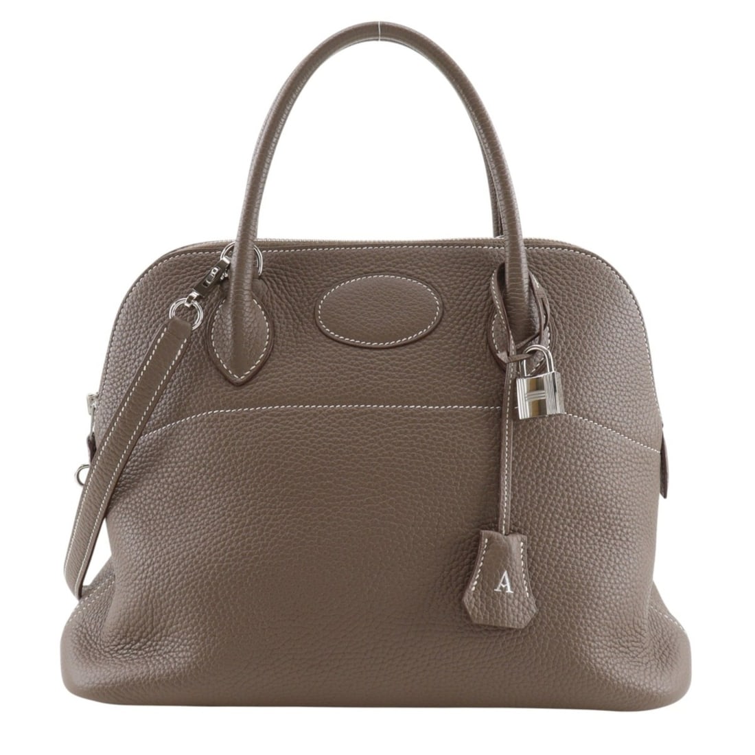 Hermes Bolide handbag, personal order, Taurillon Clemence leather, 2-way, women's.: --- Catalog ---Category: SizeSize (HxWxD): 34cm x 31cm x 12cm / 13.38'' x 12.2'' x 4.72''Category: DesignType: HandbagColor: BrownGender: WomenMaterial: Taurillon clemence leather Category: