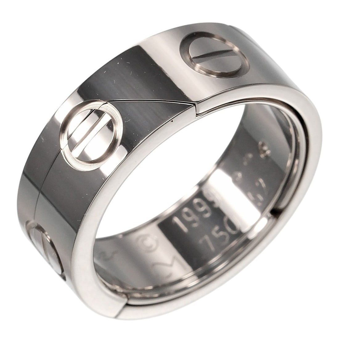 Cartier Astro Love Ring, Size 12, 18K White Gold, Approx. 12.95g: --- Catalog ---Category: SizeJP Size: 16.5US Size: 8Category: DesignColor: WhiteGender: WomenMaterial: Platinum 950Category: GeneralBrand: Cartier--- Item List ---Section: ConditionRanking: Rank A Use