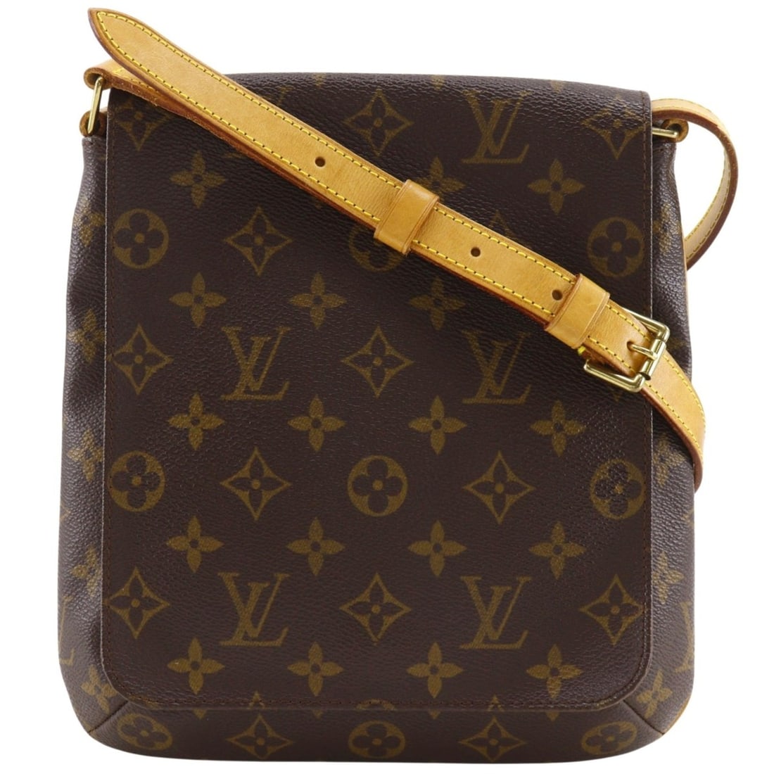 Louis Vuitton M51258 Musette Salsa Shoulder Bag, Short Monogram Canvas, 2000 Model, Brown, LM0070