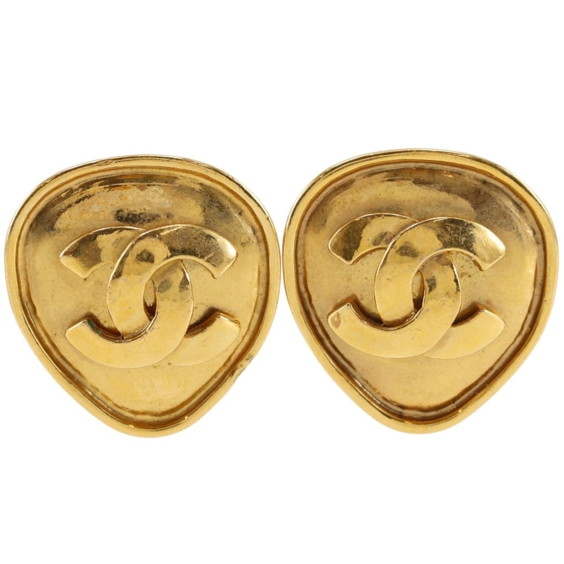 Chanel Coco Mark Earrings, Gold Plated, 1995, 95P, Approx. 30.4g, Women's.: --- Catalog ---Category: SizeStone Size (HxW): 32.00mm x 31.00mm / 1.26'' x 1.22''Category: DesignColor: GoldGender: WomenCategory: GeneralBrand: Chanel--- Item List ---Section: ConditionRanking: Rank