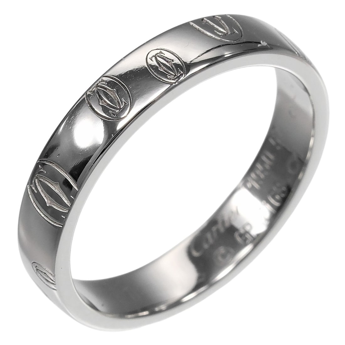 Cartier Happy Birthday Ring, Size 16.5, Platinum 950, Approx. 7.1g