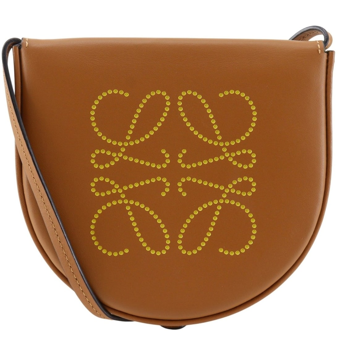 Loewe Small Heel Pouch Shoulder Bag/Pochette, Calfskin, Brown, Women's