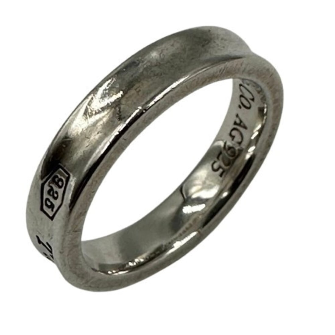 TIFFANY & CO. Tiffany 1837 Ring, Silver: --- Catalog ---Category: SizeJP Size: 7US Size: 4Category: DesignType: Band ringColor: SilverGender: WomenMaterial: Silver 925Category: GeneralBrand: Tiffany--- Item List ---Section: ConditionRanking: