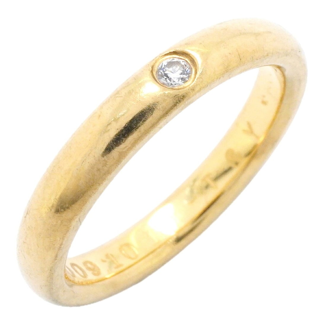 Tiffany & Co. Stacking Band Ring, 1PD (18K Yellow Gold) Diamond, Size 6.5, Women's (1 of 13)