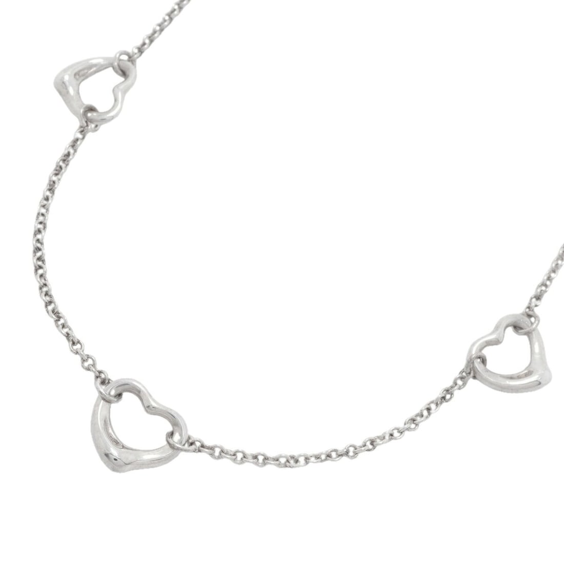 Tiffany & Co. Heart Necklace, 3 Pieces, Sterling Silver 925, Women's