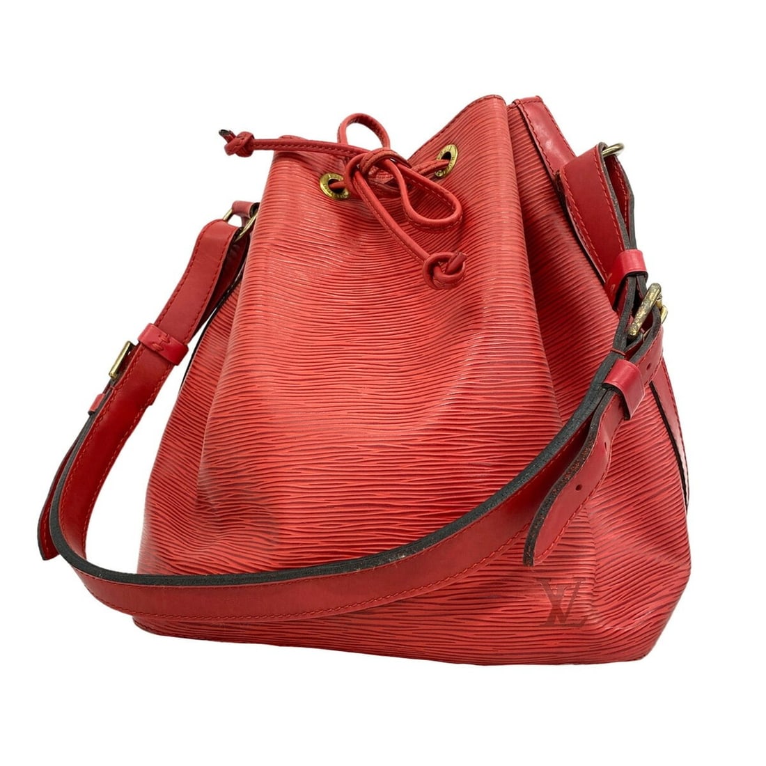 Louis Vuitton Epi Petit Noé Shoulder Bag M44107 Castilian Red Women's