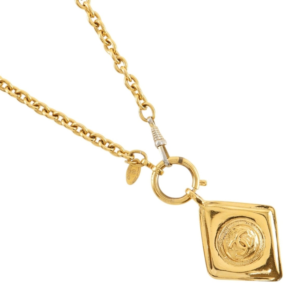 Chanel Coco Mark Necklace, Gold Plated, Approx. 70g, Women's.: --- Catalog ---Category: SizePendant Size: 41mm x 57mm / 1.61'' x 2.24''Neck Circumference: 78 cm / 30.7''Category: DesignColor: GoldGender: WomenNecklace Type: NecklaceCategory: GeneralBrand: Chanel-