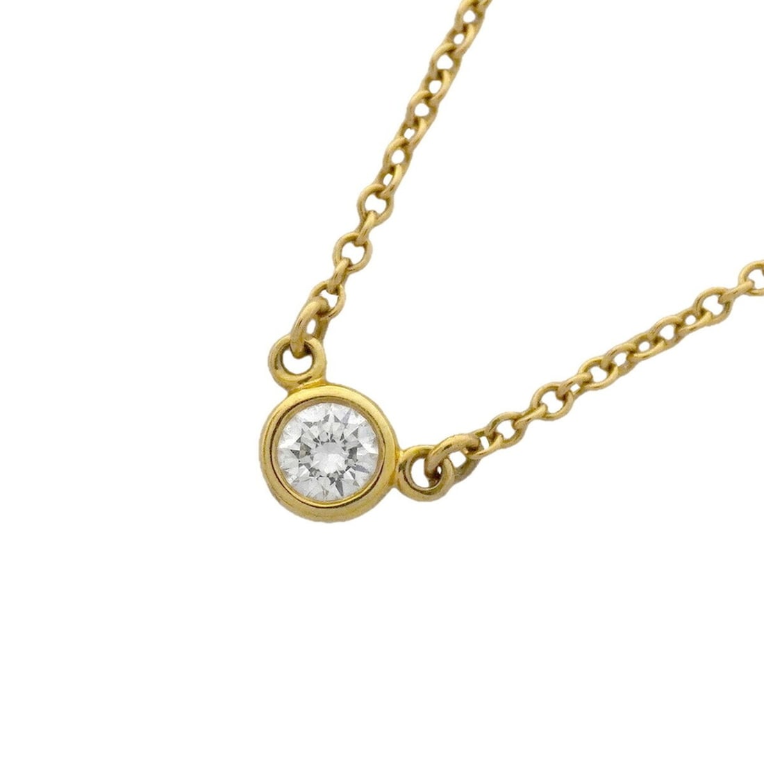 Tiffany & Co. By the Yard Necklace, 1PD (18K Yellow Gold) Diamond, Women's