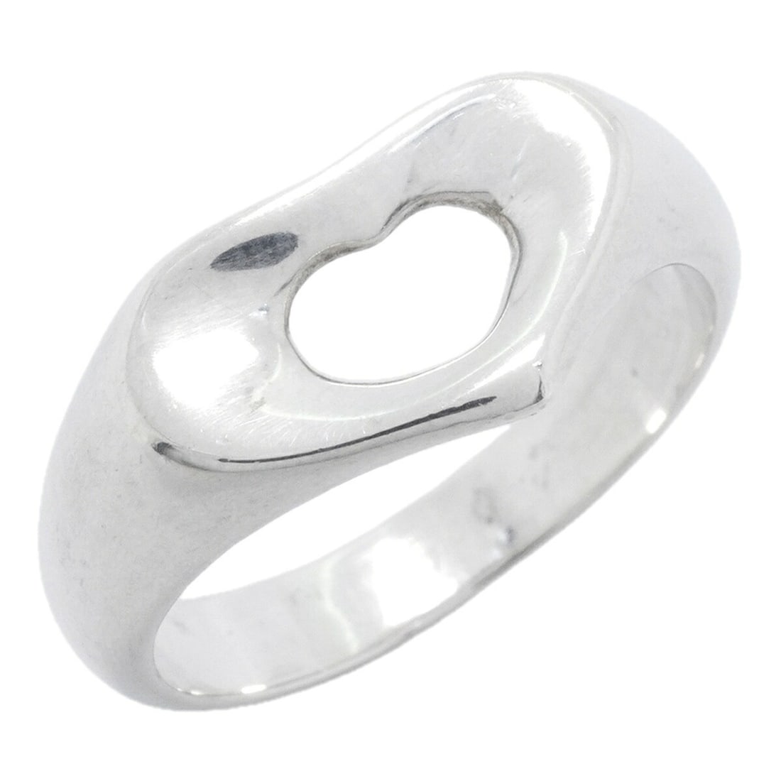Tiffany & Co. Heart Ring, Sterling Silver 925, Size 12, Women's