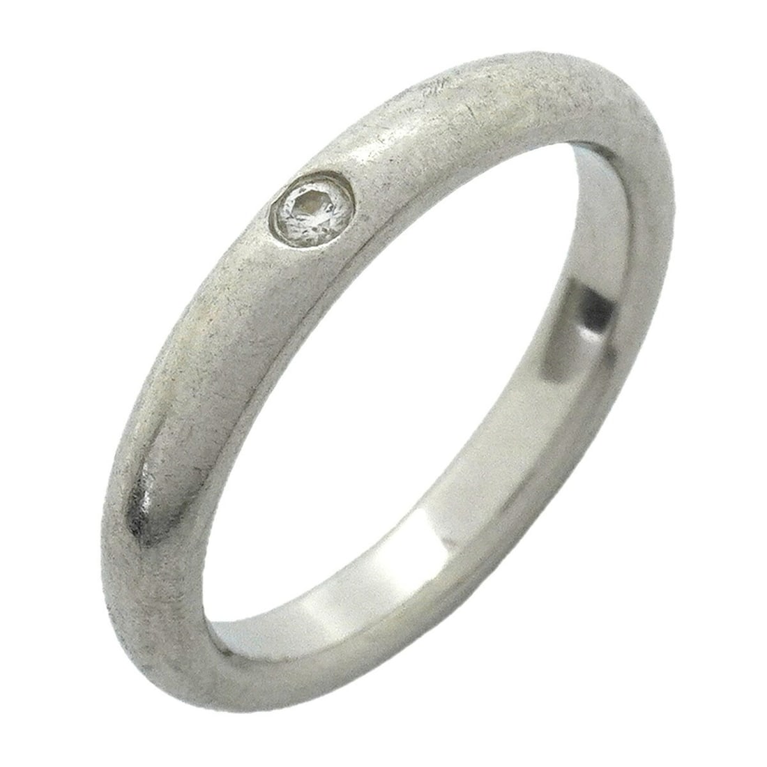 Tiffany & Co. Stacking Band Ring, 1PD (One Diamond), Pt950 Platinum, Size 6.5, Women's: --- Catalog ---Category: SizeJP Size: 6.5US Size: 3.5Category: DesignType: Band ringStone: DiamondGender: WomenMaterial: Platinum 950Category: GeneralBrand: Tiffany--- Item List ---Section: ConditionR
