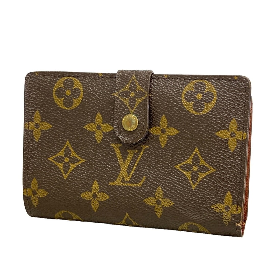 Louis Vuitton Monogram Portemonnaie Viennois Wallet M61663 Brown Women's