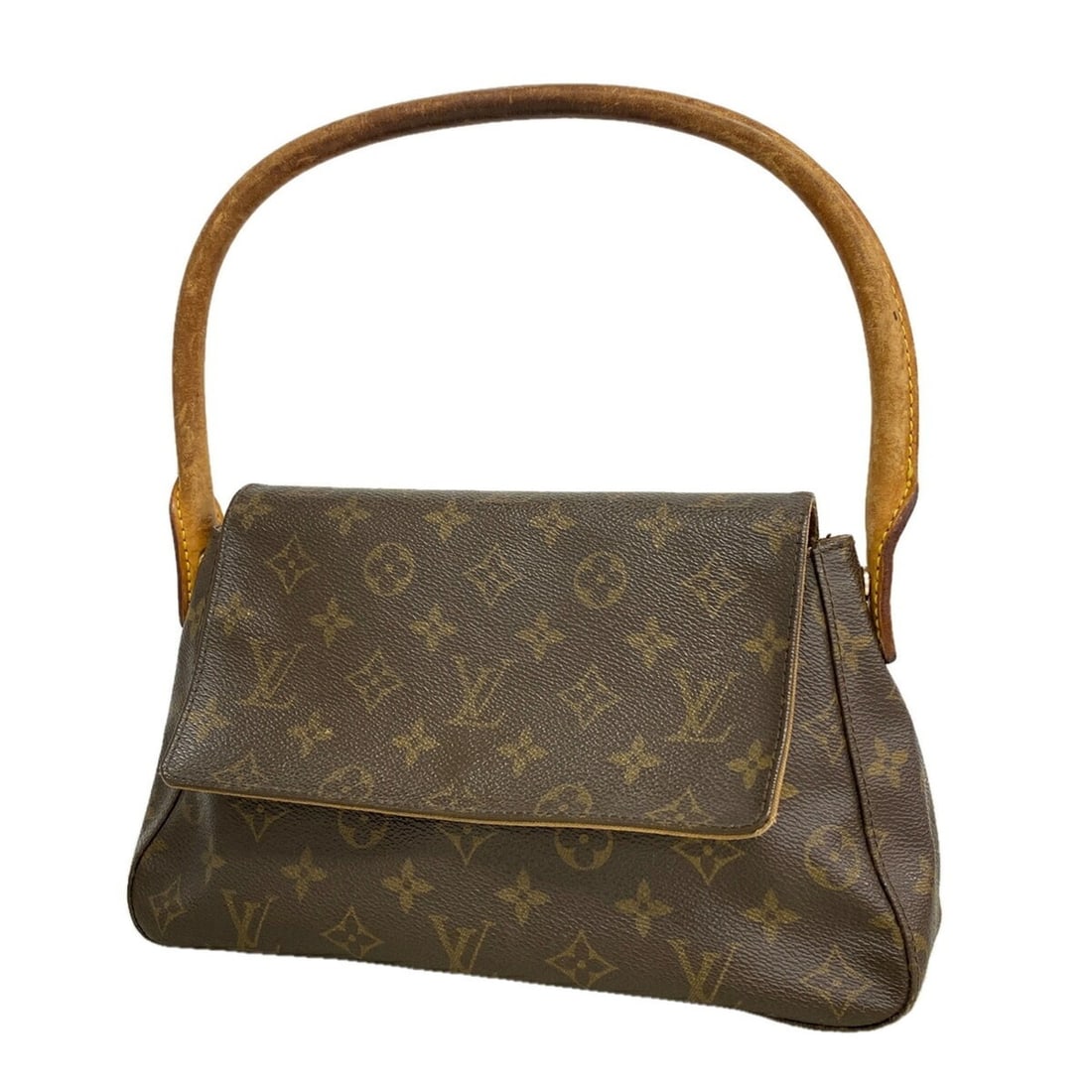 Louis Vuitton Monogram Mini Looping Shoulder Bag M51147 Brown Women's