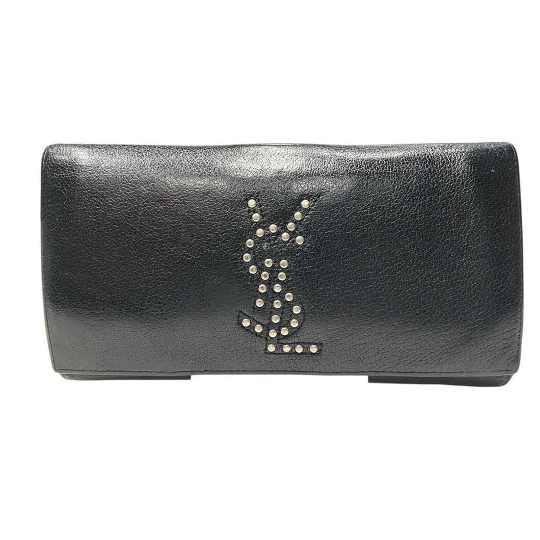 Yves Saint Laurent leather long wallet 132855