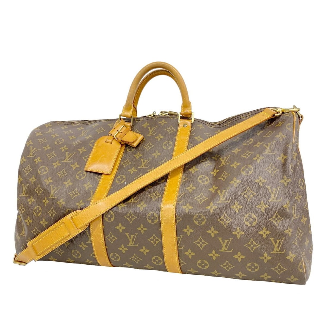 Louis Vuitton Bags - Boston Monogram Keepall Bandoulière 55 M41414 Brown Men's & Women's: --- Catalog ---Category: SizeSize (HxWxD): 31cm x 56.5cm x 26cm / 12.2'' x 22.24'' x 10.23''Category: DesignType: Boston bagColor: BrownGender: Men,WomenCategory: GeneralMPN: M41414Brand: Louis Vuitto