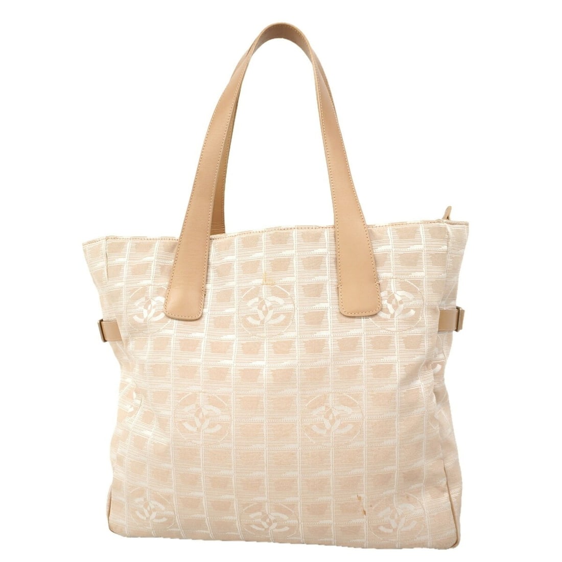 Chanel New Travel Nylon Tote Bag, Beige, Women's: --- Catalog ---Category: SizeSize (HxWxD): 33cm x 35cm x 13cm / 12.99'' x 13.77'' x 5.11''Category: DesignType: Tote bagColor: BeigeGender: WomenMaterial: Nylon Hardware Color: SilverCategory: General