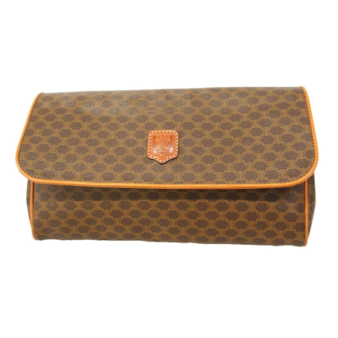 Celine Macadam Clutch Bag, Brown, Men's: --- Catalog ---Category: SizeSize (HxWxD): 19cm x 28.5cm x 4cm / 7.48'' x 11.22'' x 1.57''Category: DesignType: Clutch bagColor: BrownGender: MenMaterial: PVC Hardware Color: GoldCategory: GeneralBran