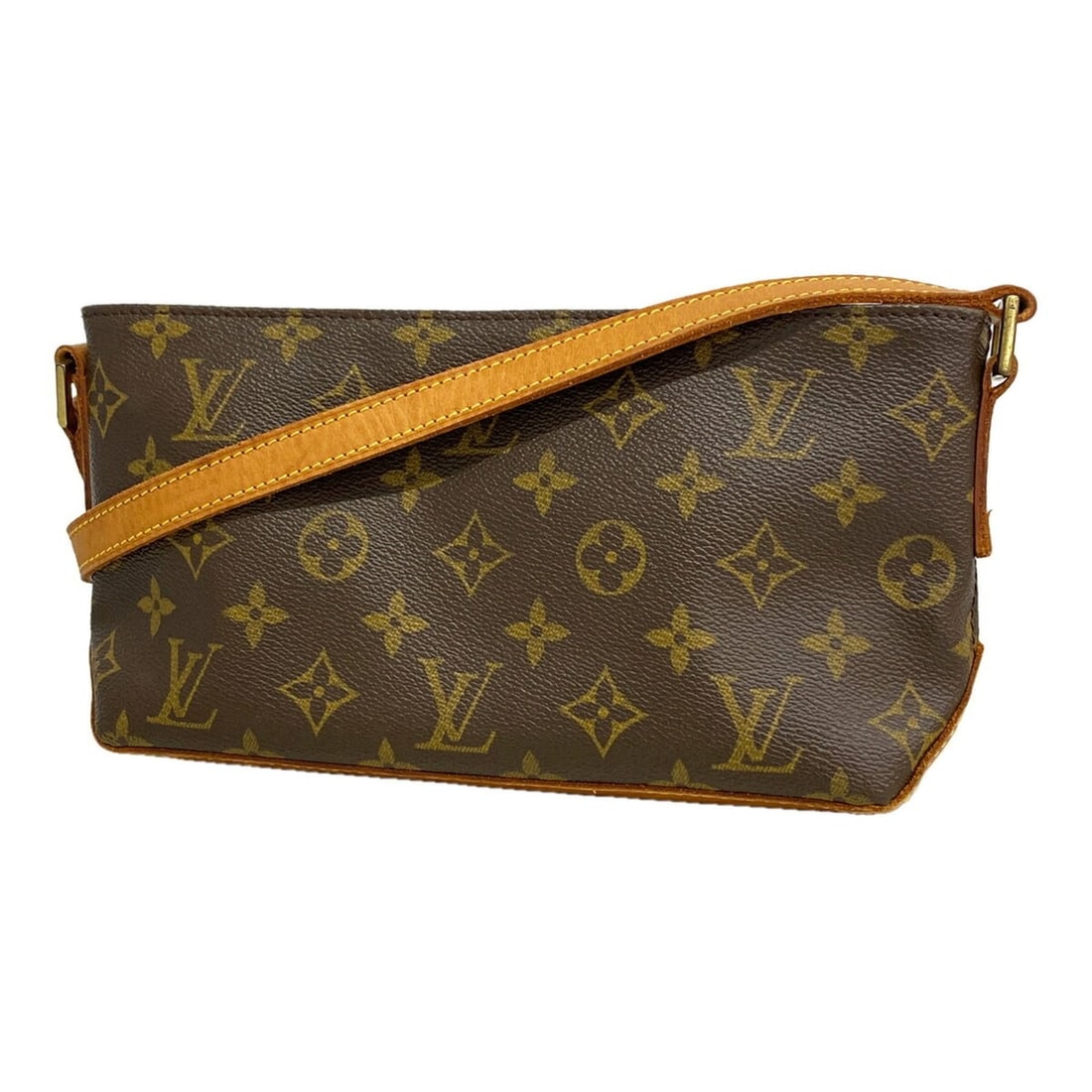 Louis Vuitton Monogram Trotteur Shoulder Bag M51240 Brown Women's