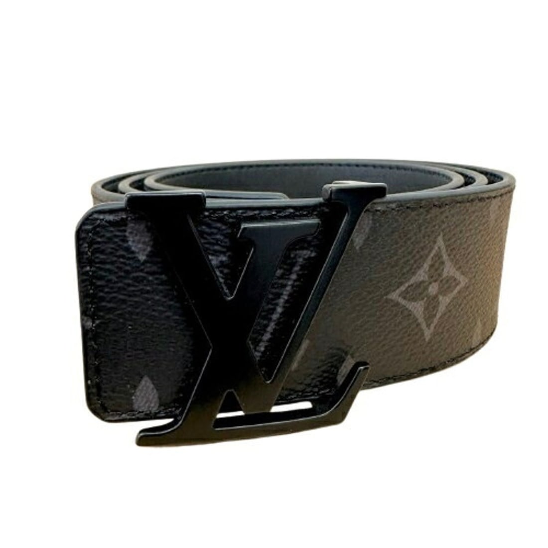 Louis Vuitton Monogram Eclipse Belt, Black, M0449, Men's Leather Belt: --- Catalog ---Category: SizeWidth: 4cm / 1.57''Length: 102cm / 40.15''Category: DesignType: Standard beltColor: BlackGender: MenMaterial (Strap): Leather Category: GeneralLine: Monogram EclipseBrand: