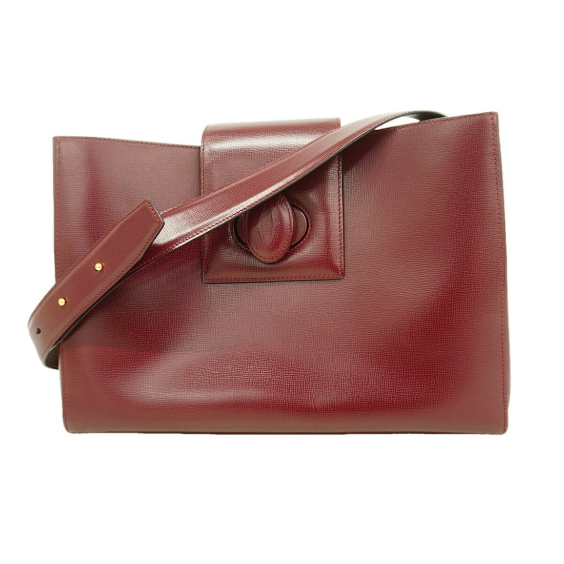 Cartier Must Shoulder Bag, Leather, Bordeaux, Women's