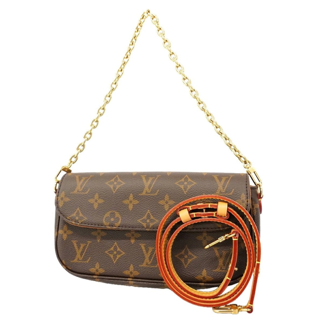 Louis Vuitton Monogram Wallet-on-Chain Ivy Handbag M81911 Brown 2-way bag for women: --- Catalog ---Category: SizeSize (HxWxD): 12cm x 21.5cm x 5cm / 4.72'' x 8.46'' x 1.96''Category: DesignType: HandbagColor: BrownGender: WomenCategory: GeneralMPN: M81911Brand: Louis Vuitton--- Item 