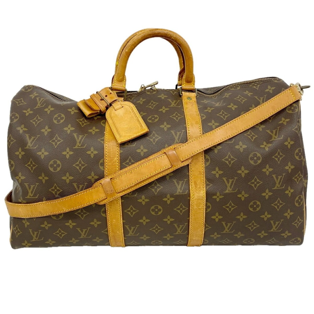 Louis Vuitton Bag - Boston Monogram Keepall Bandoulière 50 M41416 Brown Women's