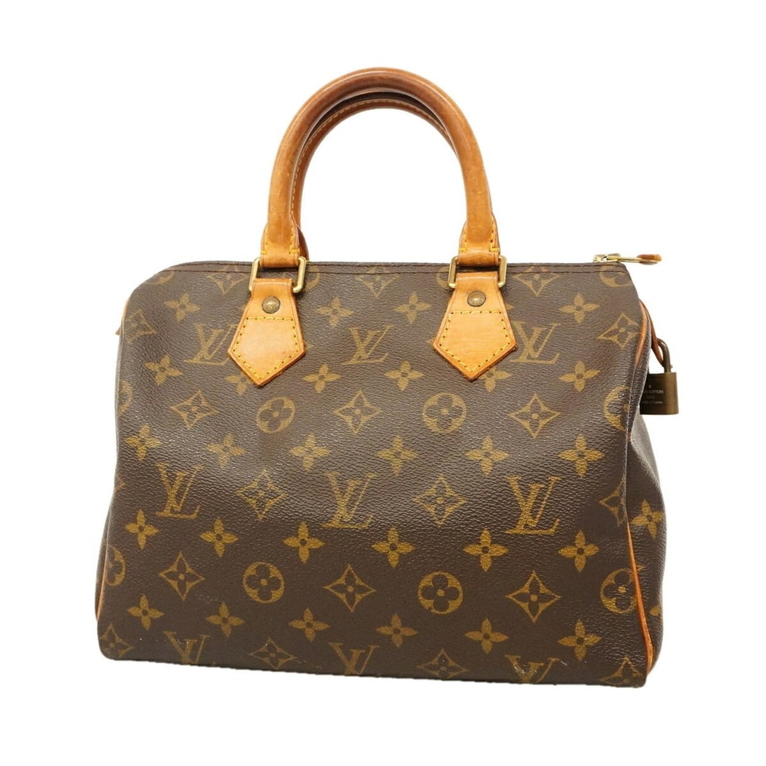 Louis Vuitton Monogram Speedy 25 Handbag M41109 Brown Women's