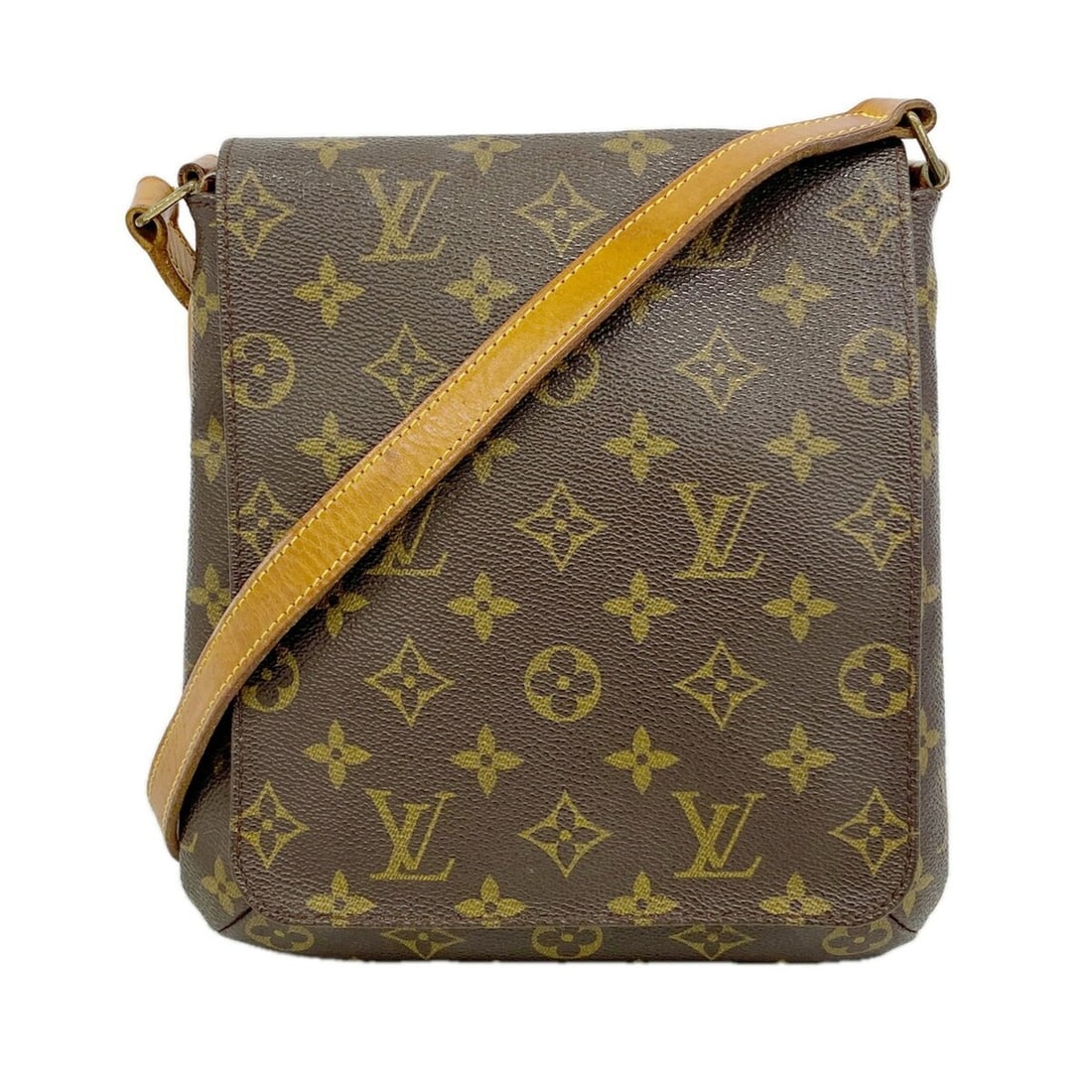Louis Vuitton Monogram Musette Salsa Short Strap Shoulder Bag M51258 Brown Women's