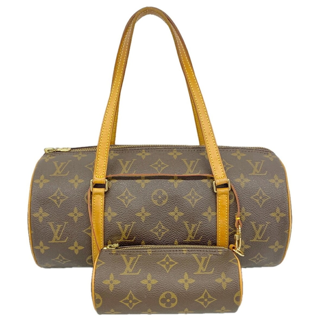 Louis Vuitton Monogram Papillon 30 Handbag M51385 Brown Women's