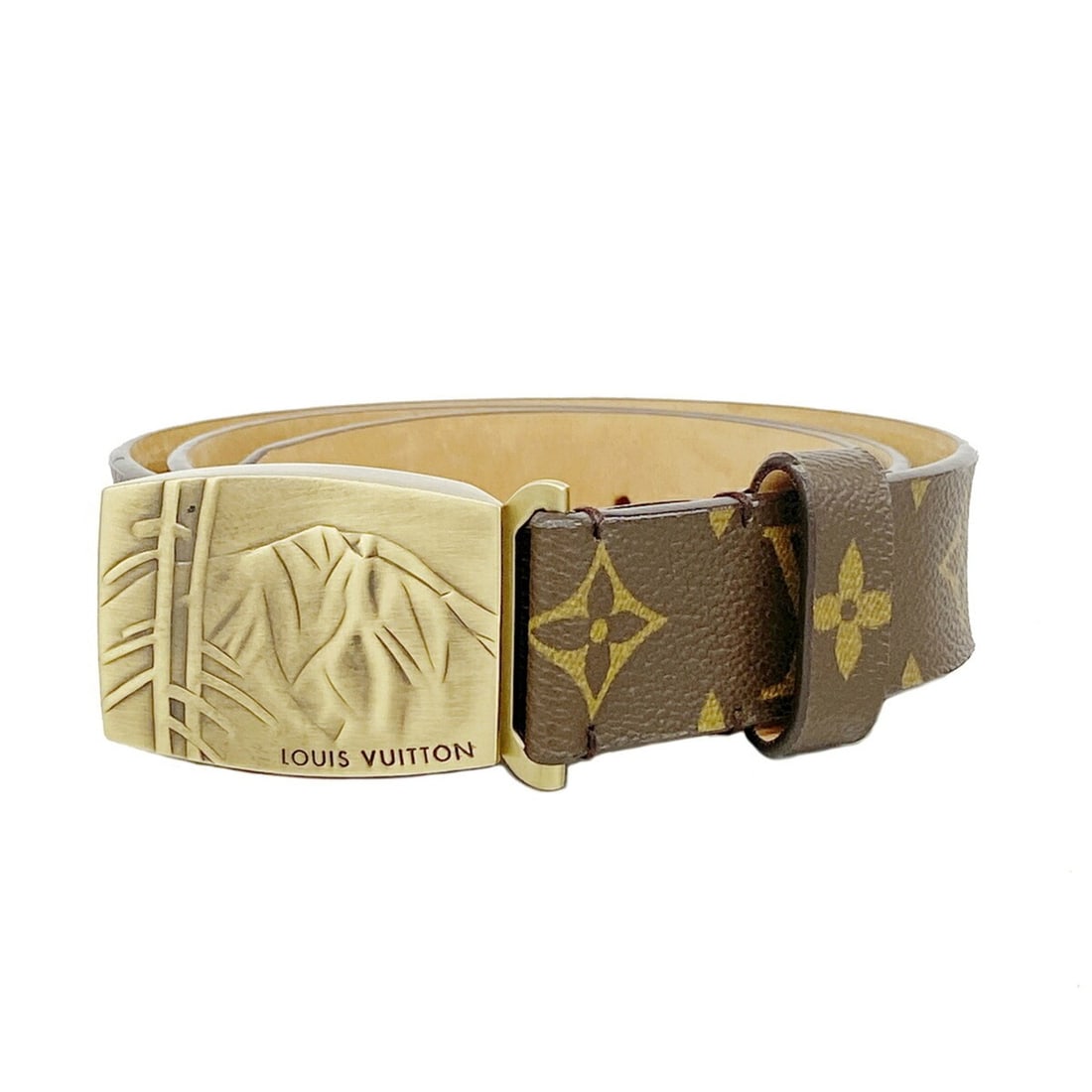 Louis Vuitton Monogram Belt, Brown, for Men and Women: --- Catalog ---Category: SizeLength: 78.5cm - 95.5cm / 30.9'' - 37.59''Category: DesignType: Standard beltColor: BrownGender: Men,WomenCategory: GeneralBrand: Louis Vuitton--- Item List ---Section: Co
