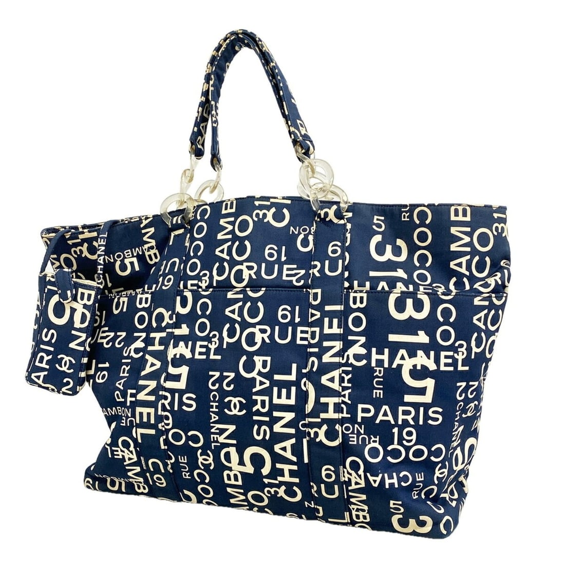 Chanel Tote Bag, By C Canvas, Navy, Women's: --- Catalog ---Category: SizeSize (HxWxD): 38cm x 43cm x 16.5cm / 14.96'' x 16.92'' x 6.49''Category: DesignType: Tote bagColor: NavyGender: WomenMaterial: Canvas Hardware Color: SilverCategory: Gener
