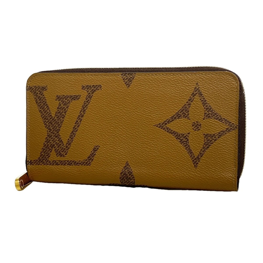 Louis Vuitton Monogram Giant Reverse Zippy Wallet M69353 Brown Women's Long