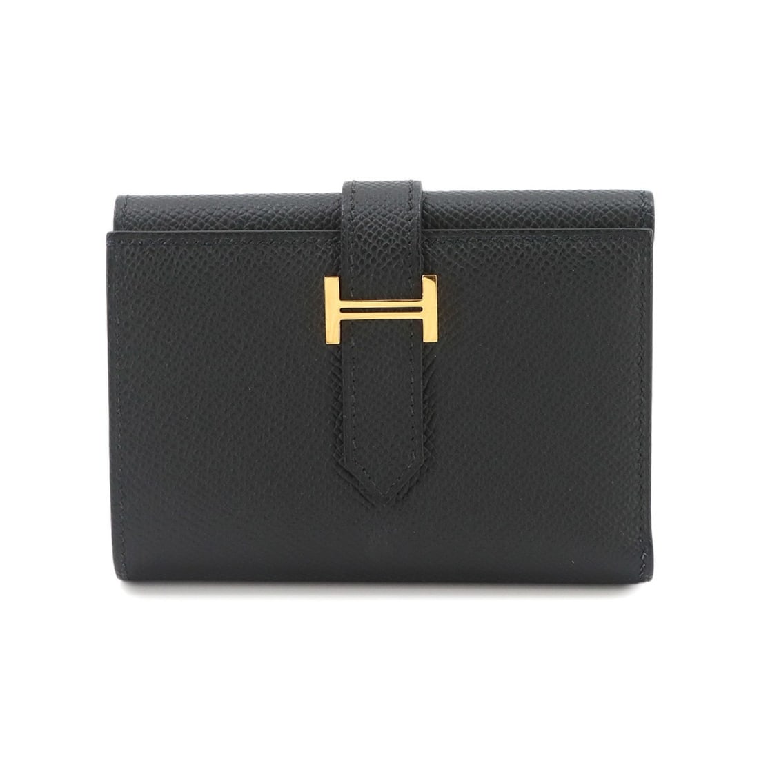 Hermes Bearn Combination Tri-fold Wallet, Epsom Leather, Black, G Stamp: --- Catalog ---Category: SizeSize (HxWxD): 8.5cm x 11.5cm x 2.5cm / 3.34'' x 4.52'' x 0.98''Category: DesignType: Wallet (tri-fold)Color: BlackGender: Women,MenMaterial: Epsom leather Category: Genera