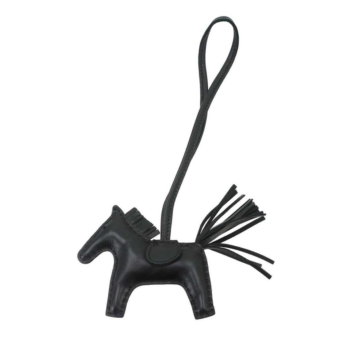 Hermes HERMES So Black Rodeo PM Accessory Bag Charm Agneau Milo Z Stamp: --- Catalog ---Category: SizeSize (HxWxD): 75.00mm x 120.00mm / 2.95'' x 4.72''Category: DesignType: Handbag charmColor: BlackGender: Men,WomenMaterial: Agneau MiloCategory: GeneralBrand: Hermes--- It