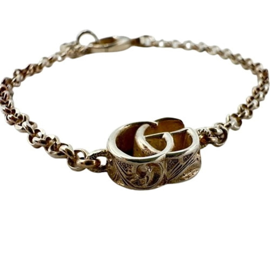 GUCCI bracelet, silver, interlocking - 3