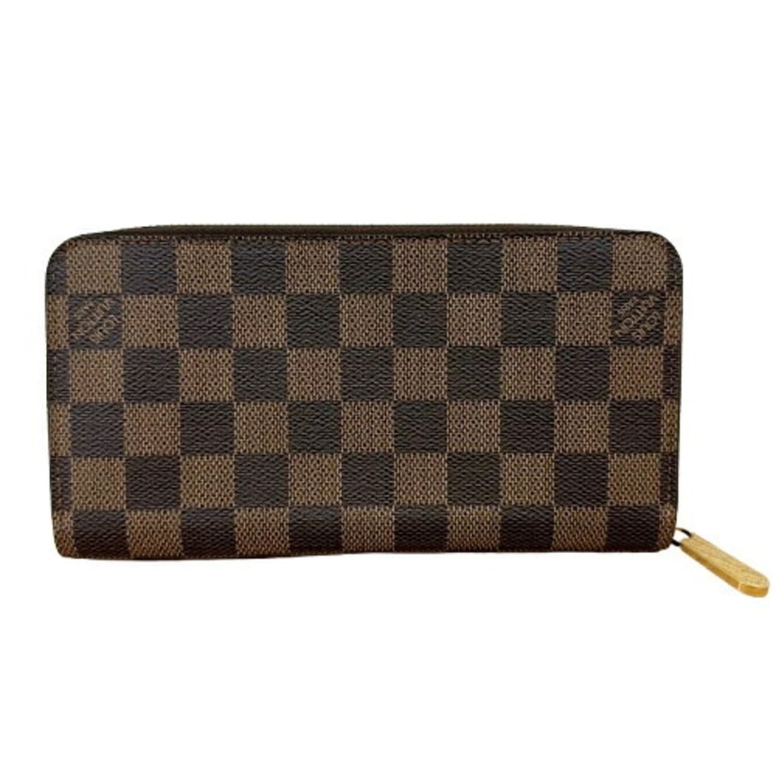 Louis Vuitton Damier Zippy Wallet N60015 Long Wallet, Round Leather: --- Catalog ---Category: SizeSize (HxWxD): 10cm x 19.5cm x 2cm / 3.93'' x 7.67'' x 0.78''Category: DesignType: Long wallet (bi-fold)Color: BrownGender: WomenMaterial: Leather Category: GeneralLine: