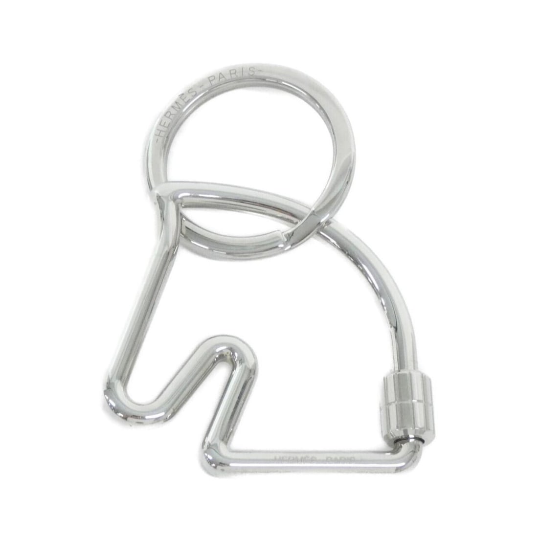 Hermes Cheval 077216FJ Keyring: --- Catalog ---Category: DesignType: KeyringColor: SilverGender: Women,MenMaterial: Stainless steelCategory: GeneralMPN: 077216FJBrand: Hermes--- Item List ---Section: ConditionRanking: Rank A Used - 