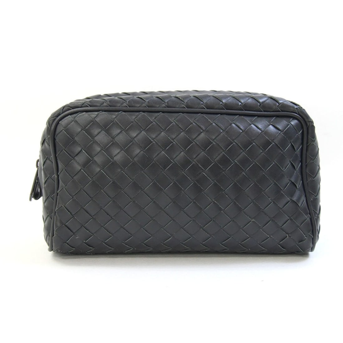 Bottega Veneta Handbag Pouch Intrecciato Dark Gray Leather Second Bag Men's Women's BOTTEGA VENETA: --- Catalog ---Category: SizeSize (HxWxD): 12cm x 21cm x 7cm / 4.72'' x 8.26'' x 2.75''Category: DesignType: PouchColor: Dark grayGender: WomenMaterial: Leather Category: GeneralLine: IntrecciatoBrand