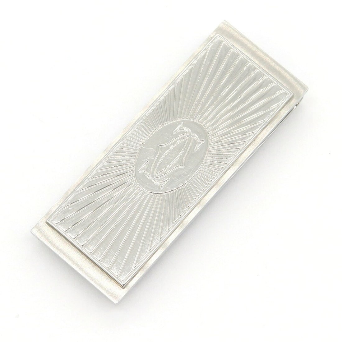 Cartier Money Clip C de Decor OG000289 Silver Metal Bill Wallet for Men: --- Catalog ---Category: SizeSize (HxWxD): 5cm x 1.9cm / 1.96'' x 0.74''Category: DesignType: Money clipColor: SilverGender: MenMaterial: Metal Category: GeneralLine: C de CartierBrand: CartierCountry