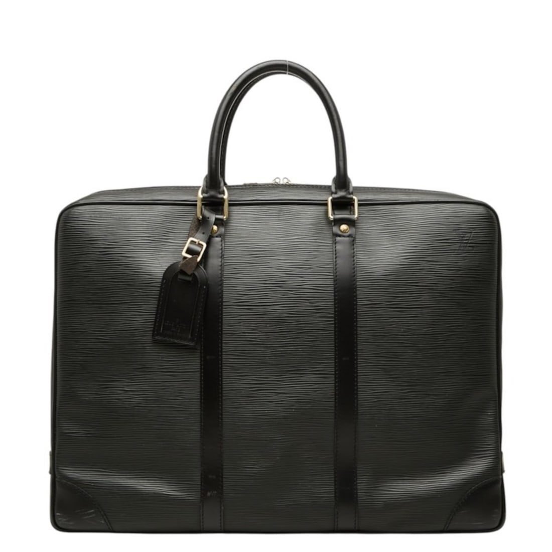 Louis Vuitton Epi Portedocuments Voyage Handbag Business Bag Briefcase M59162 Noir Black Leather