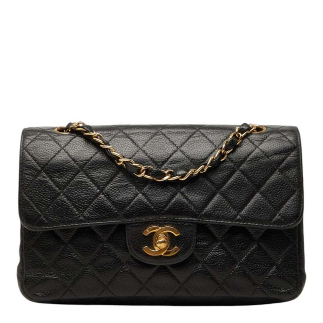 Chanel Coco Mark Matelassé 23 Double Flap Chain Shoulder Bag A01113 Black Gold Caviar Skin Women's: --- Catalog ---Category: SizeSize (HxWxD): 14cm x 23cm x 6cm / 5.51'' x 9.05'' x 2.36''Category: DesignType: Shoulder bagColor: BlackGender: WomenMaterial: Grained Calfskin Category: GeneralMPN: A0111