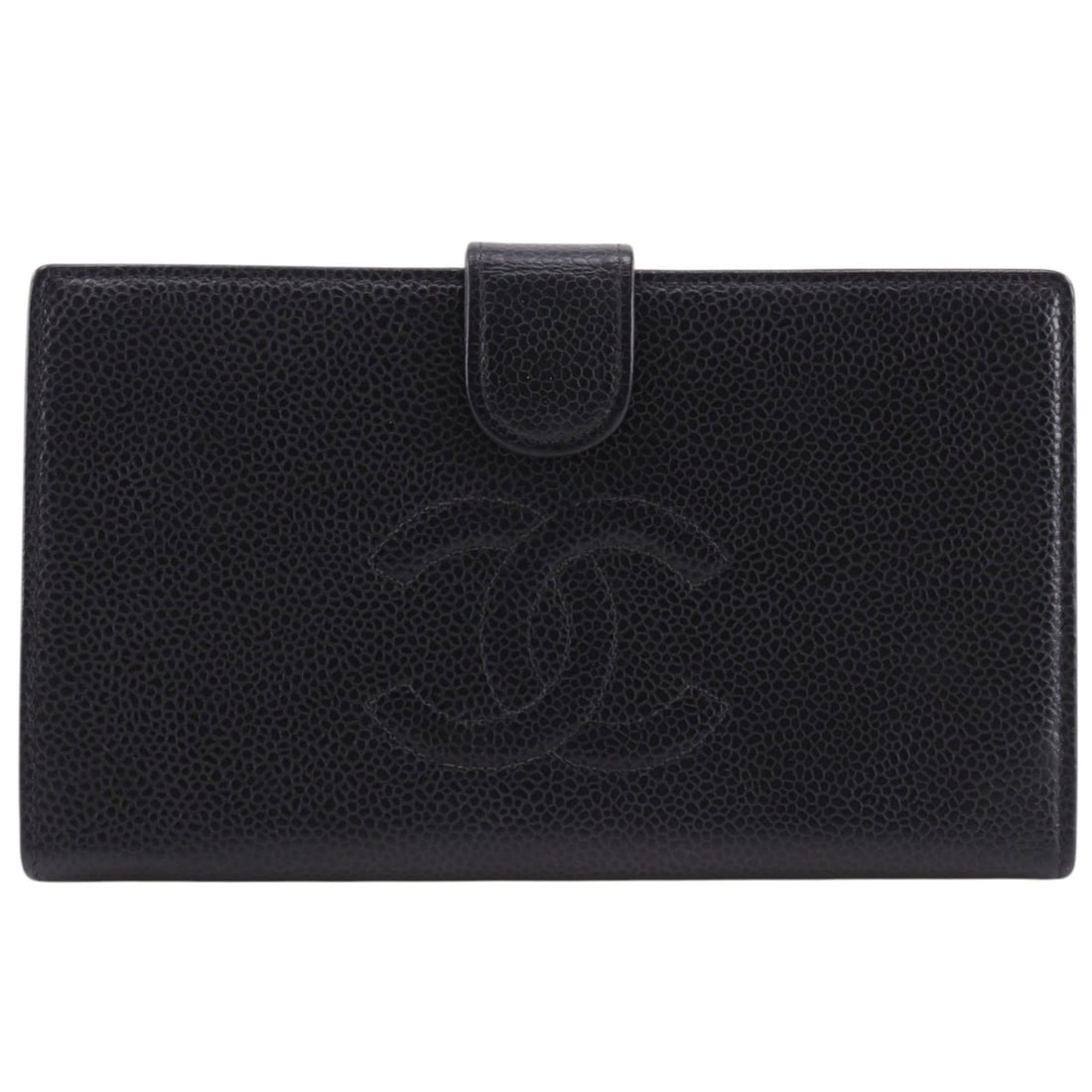 Chanel Coco Mark Long Wallet A13498 Caviar Leather Black Women's: --- Catalog ---Category: SizeSize (HxWxD): 10.5cm x 17.5cm x 2cm / 4.13'' x 6.88'' x 0.78''Category: DesignType: Long wallet (bi-fold)Color: BlackGender: WomenMaterial: Grained Calfskin Category: Gene